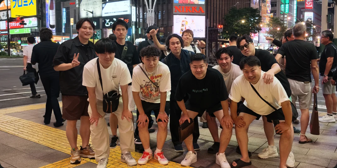 社員旅行での集合写真